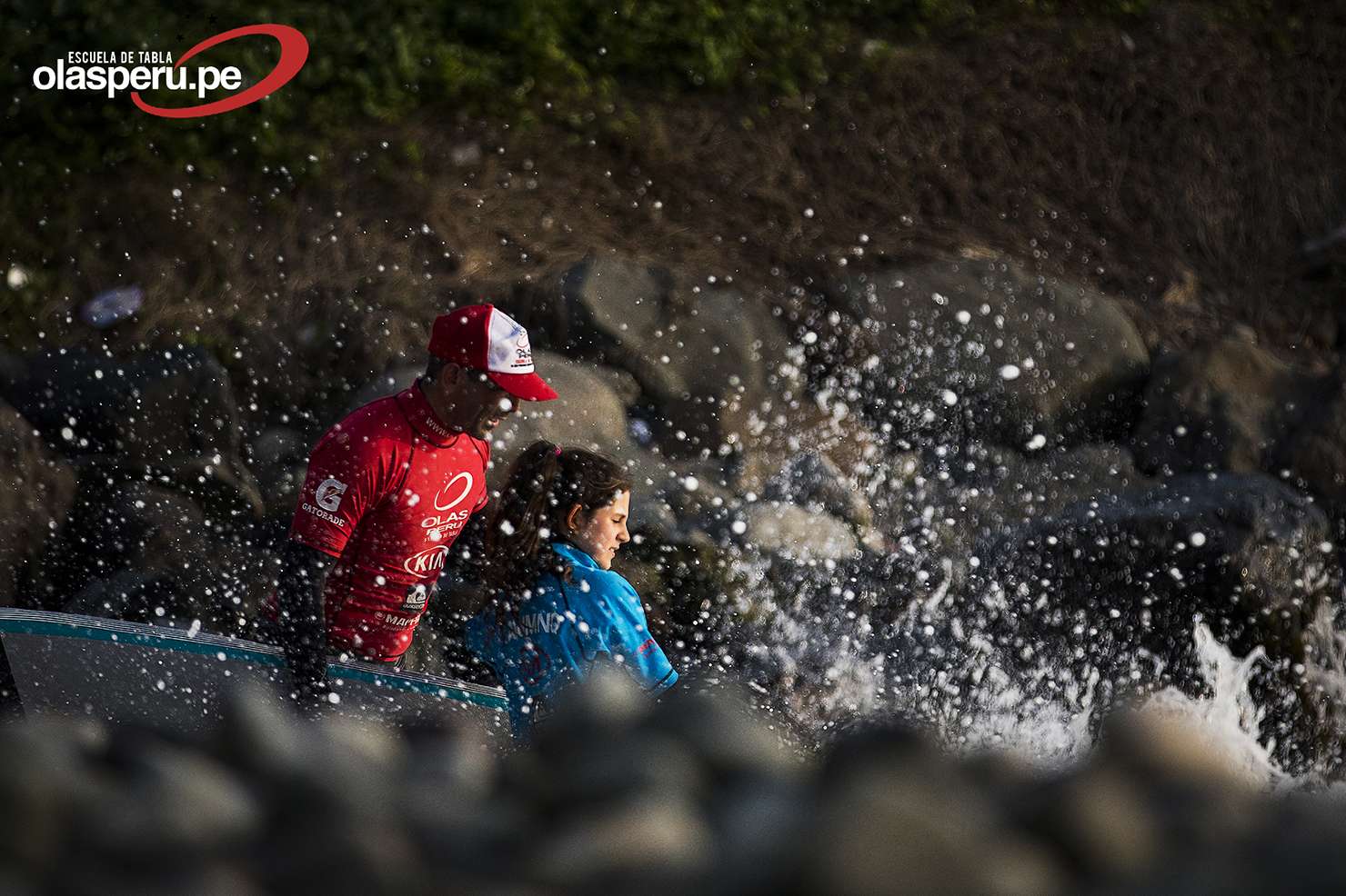 Inicio de actividad de surf en el colegio Newton